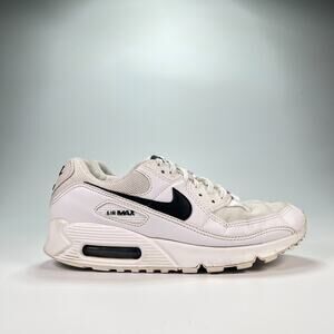 Nike Air Max 90 White Black Sneakers Running Shoes DH8010-101 Women's Size 7.5